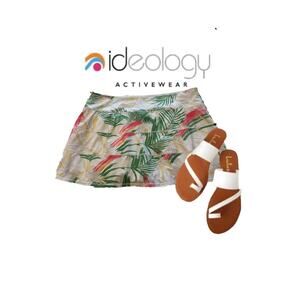 Idealogy Tropical Print Skort Sz. XL
